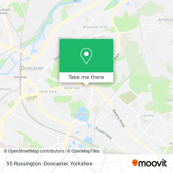 55 Rossington -Doncaster map