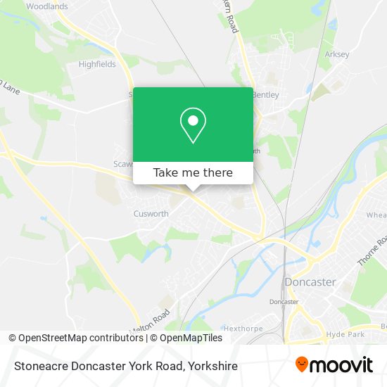 Stoneacre Doncaster York Road map