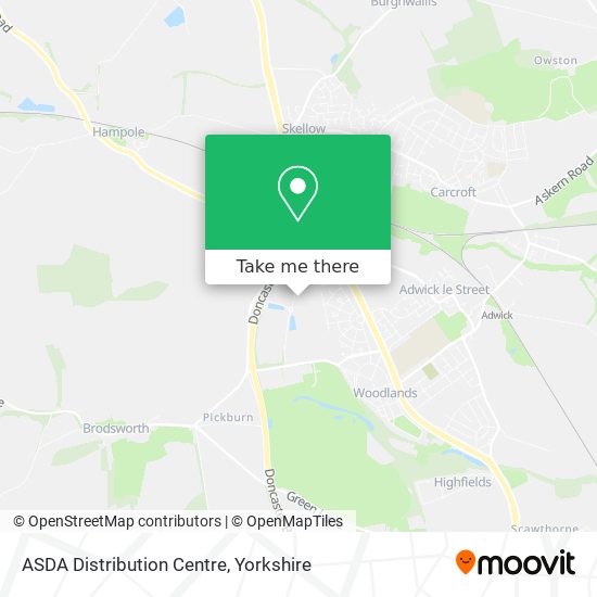 ASDA Distribution Centre map