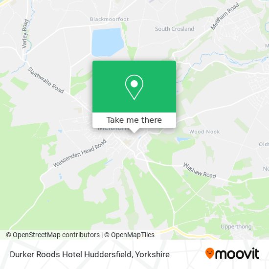 Durker Roods Hotel Huddersfield map