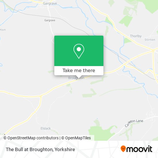 The Bull at Broughton map