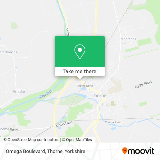 Map Of Thorne Doncaster How To Get To Omega Boulevard, Thorne By Bus Or Train?