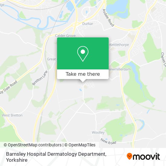 Barnsley Hospital Dermatology Department map