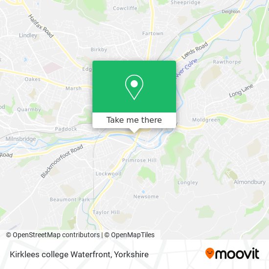 Kirklees college Waterfront map