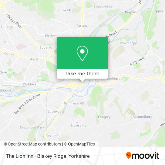 The Lion Inn - Blakey Ridge map