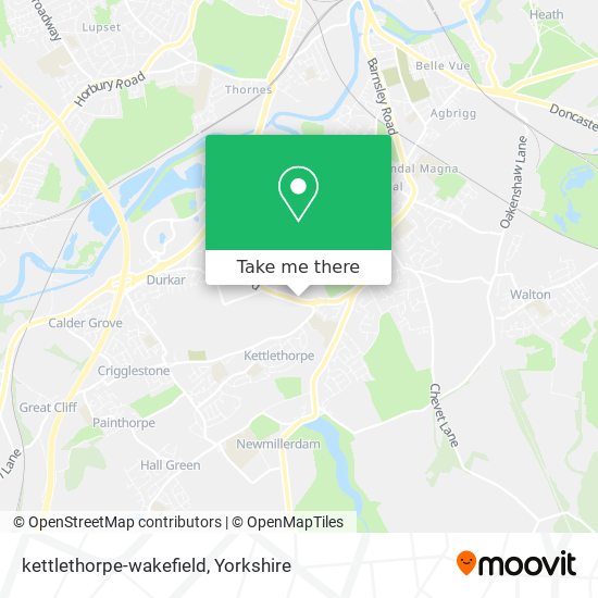 kettlethorpe-wakefield map