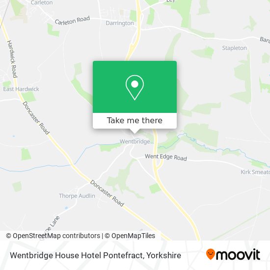 Wentbridge House Hotel Pontefract map