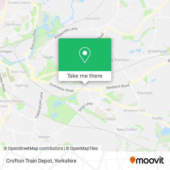 Crofton Train Depot map