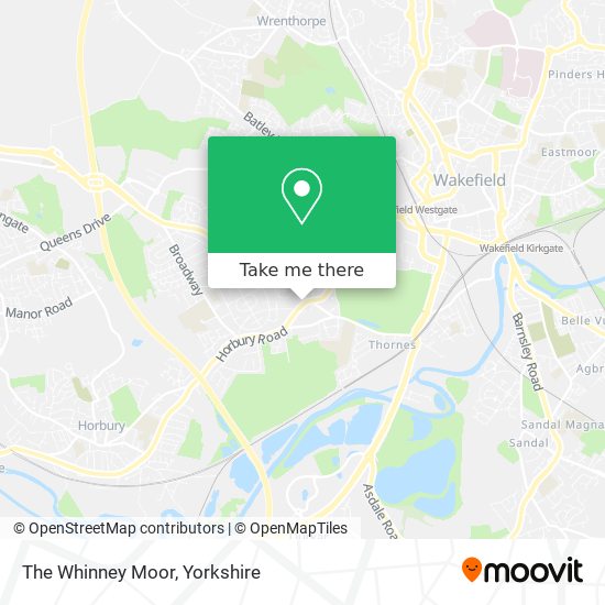 The Whinney Moor map