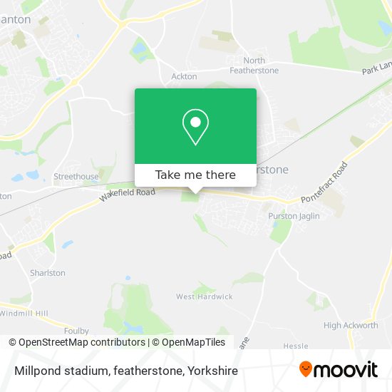 Millpond stadium, featherstone map