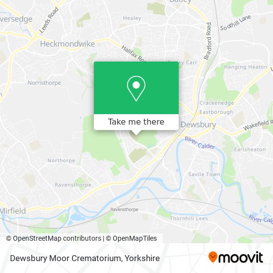 Dewsbury Moor Crematorium map