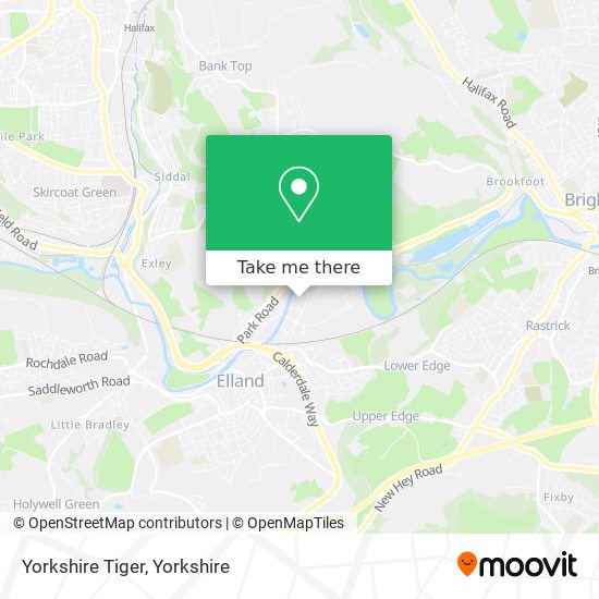Yorkshire Tiger map