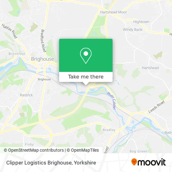 Clipper Logistics Brighouse map
