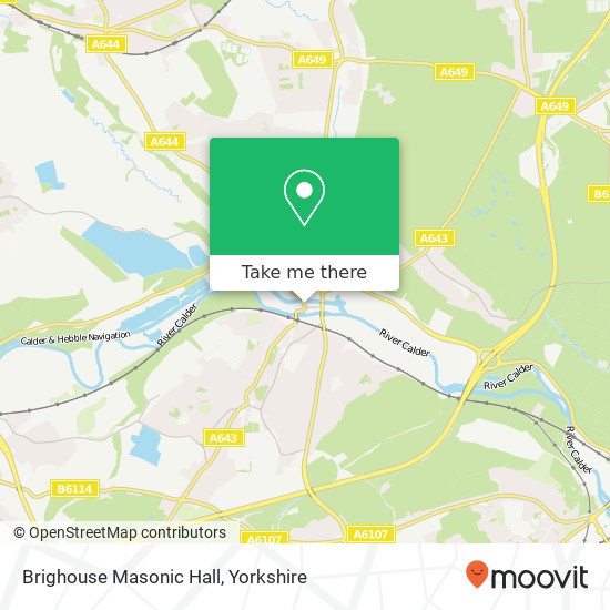 Brighouse Masonic Hall map