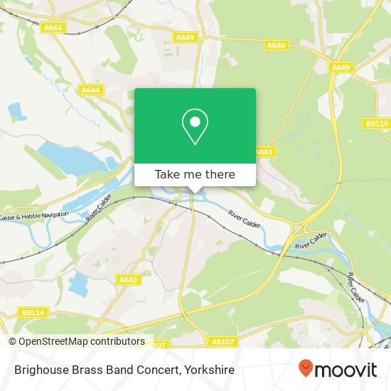 Brighouse Brass Band Concert map