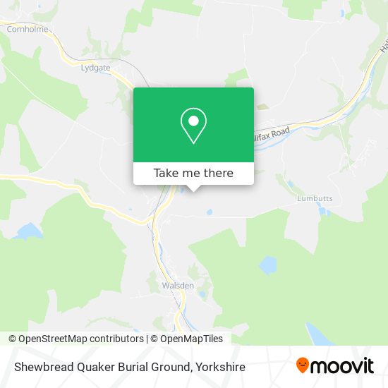 Shewbread Quaker Burial Ground map