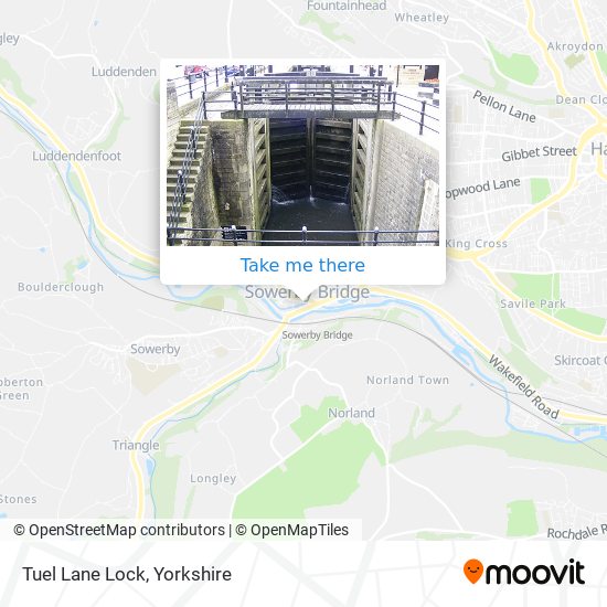 Tuel Lane Lock map