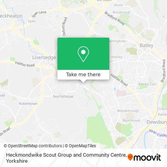Heckmondwike Scout Group and Community Centre map