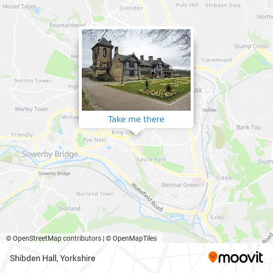 Shibden Hall map