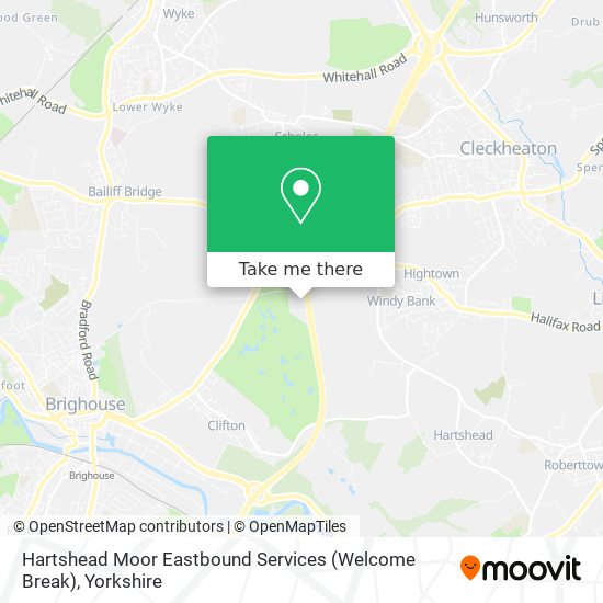 Hartshead Moor Eastbound Services (Welcome Break) map