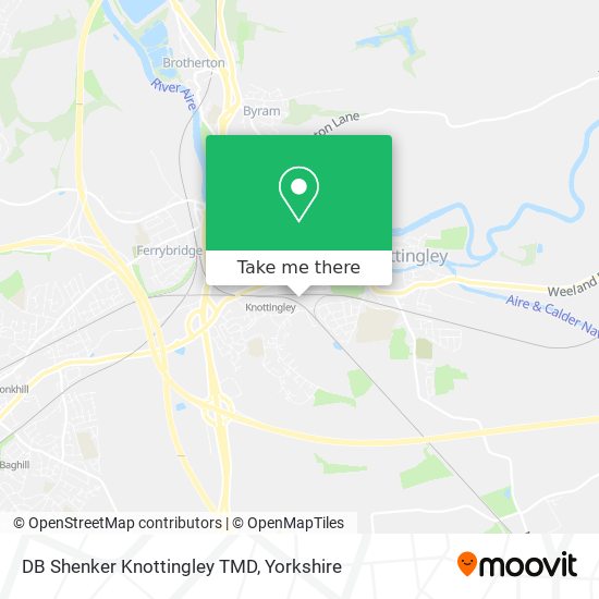 DB Shenker Knottingley TMD map