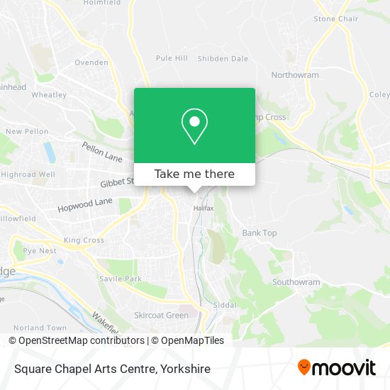 Square Chapel Arts Centre map