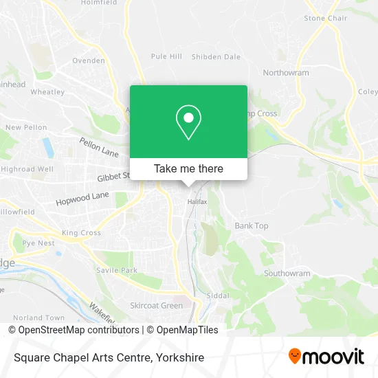 Square Chapel Arts Centre map