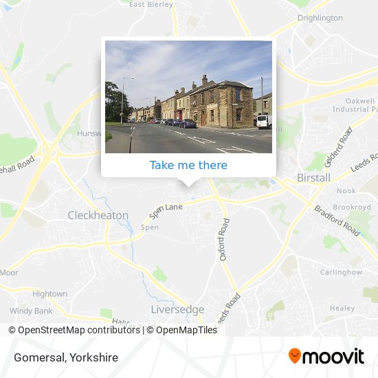 Gomersal map