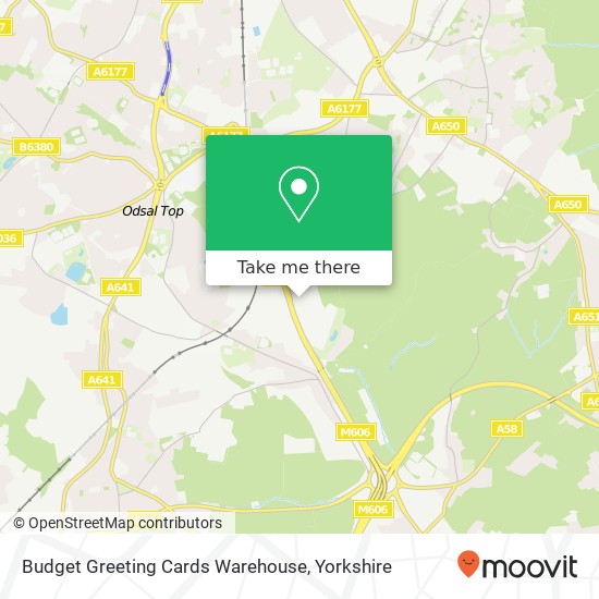 Budget Greeting Cards Warehouse map