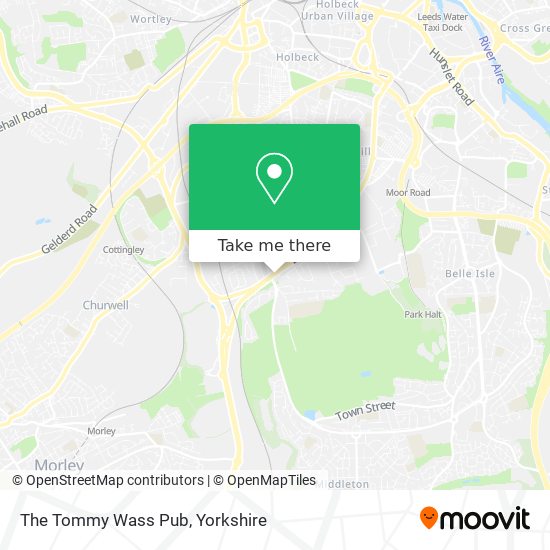 The Tommy Wass Pub map