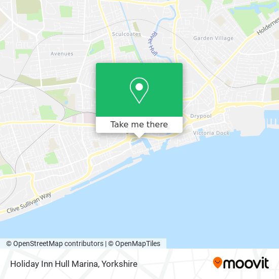 Holiday Inn Hull Marina map