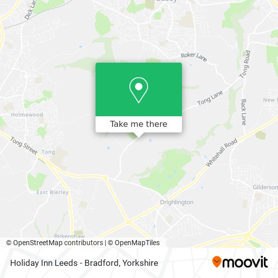 Holiday Inn Leeds - Bradford map