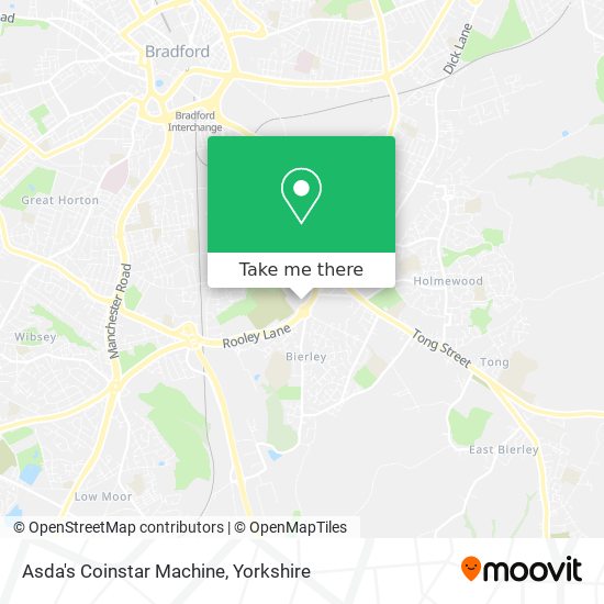 Asda's Coinstar Machine map