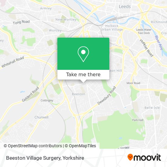 Beeston Village Surgery map
