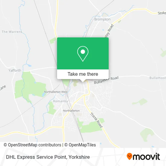 DHL Express Service Point map