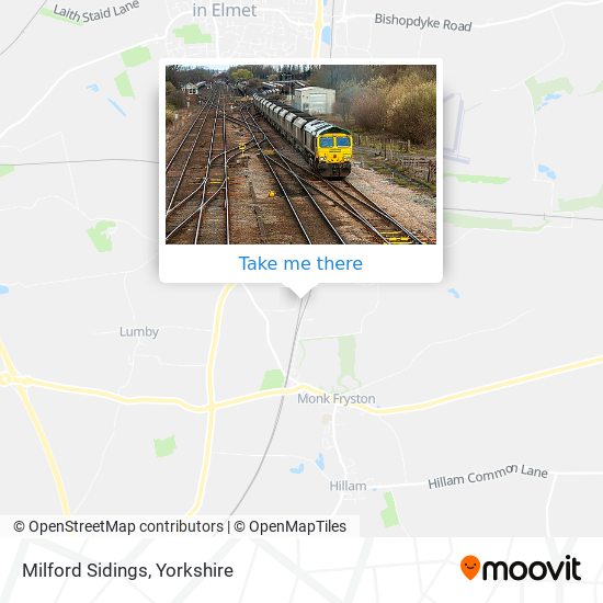 Milford Sidings map