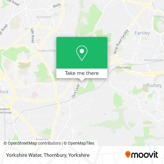 Yorkshire Water, Thornbury map