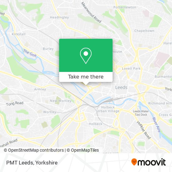 PMT Leeds map