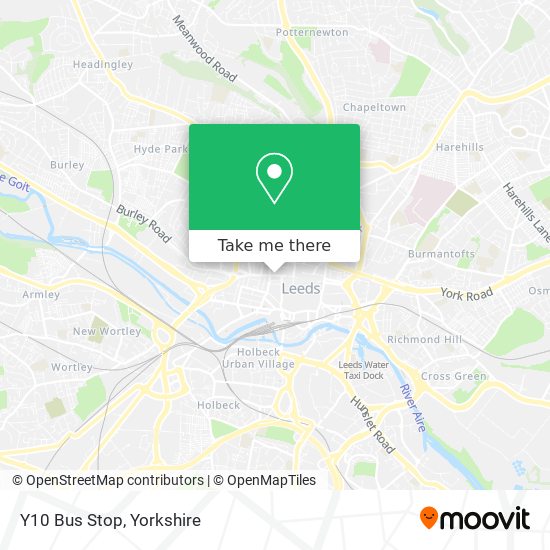 Y10 Bus Stop map