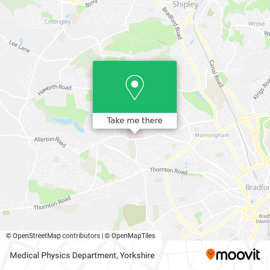 Medical Physics Department map