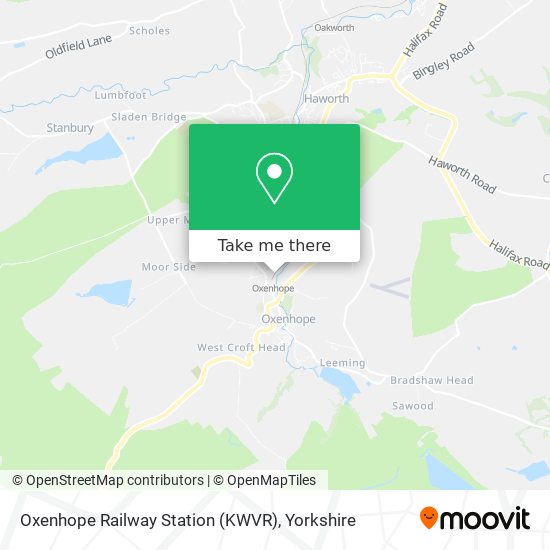 Oxenhope Railway Station (KWVR) map