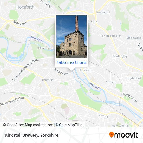 Kirkstall Brewery map