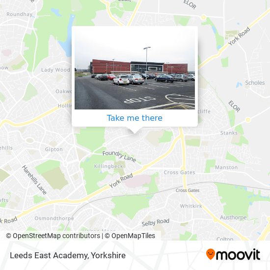 Leeds East Academy map