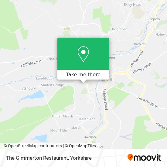 The Gimmerton Restaurant map