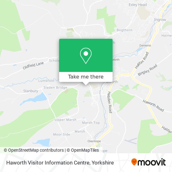 Haworth Visitor Information Centre map