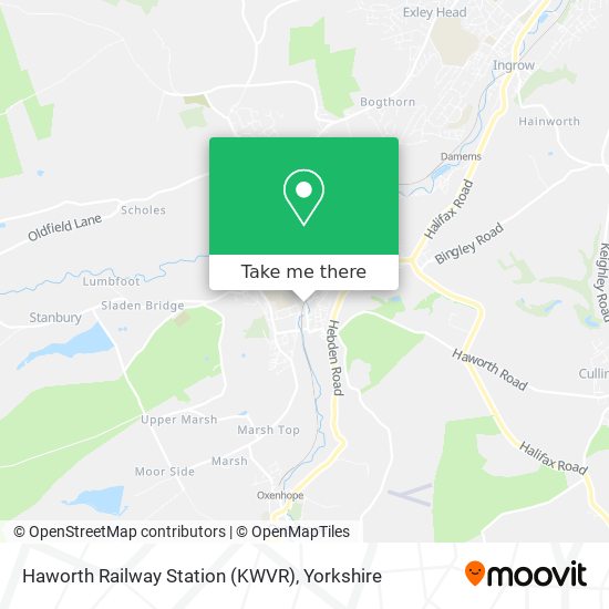 Haworth Railway Station (KWVR) map