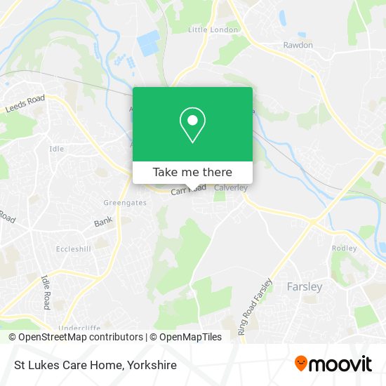 St Lukes Care Home map