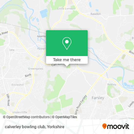calverley bowling  club map