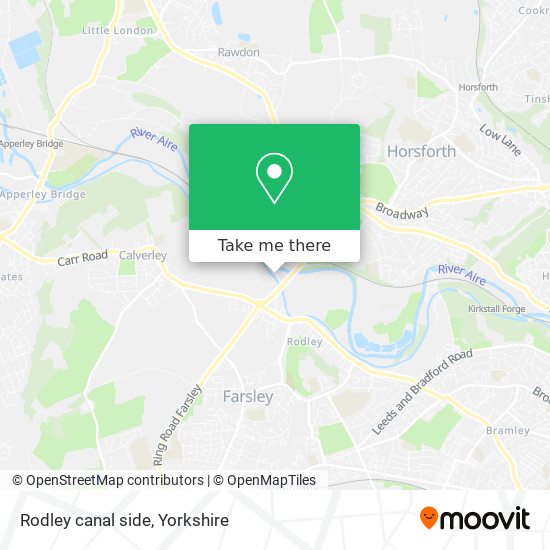 Rodley canal side map