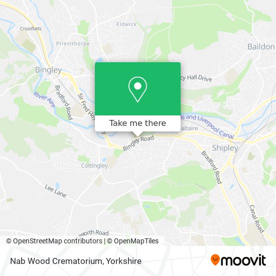 Nab Wood Crematorium map